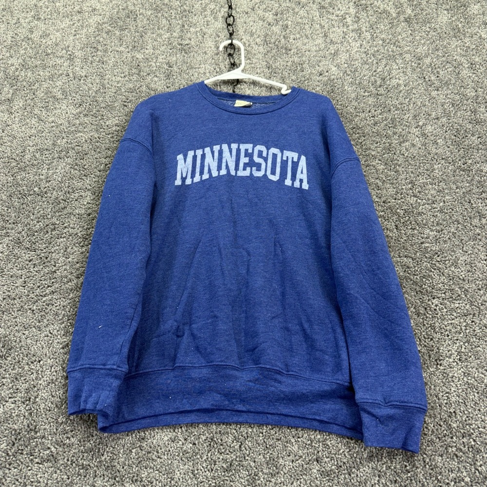 Oat Collective Sweatshirt Womens Large Blue Minnesota Graphic